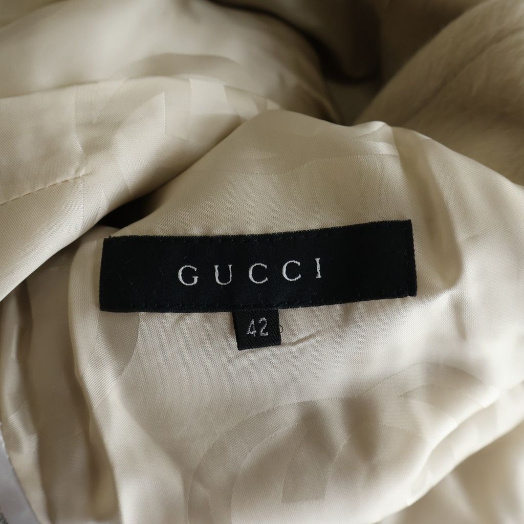 Gucci Alpaca Coat Ivory 42 — view 6
