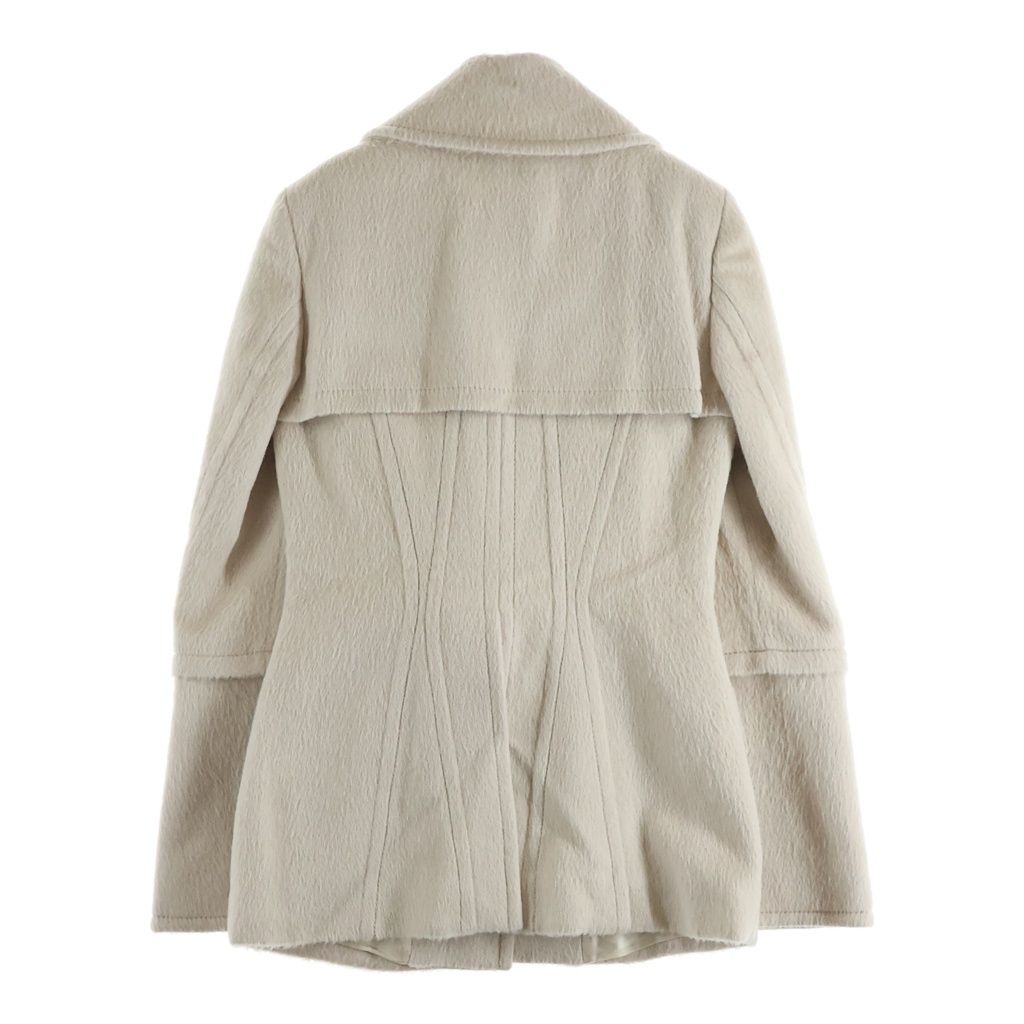 Gucci Alpaca Coat Ivory 42 — view 2