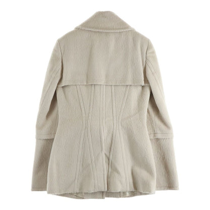 Gucci Alpaca Coat Ivory 42 — view 2