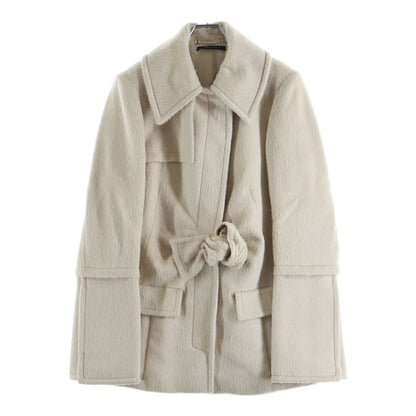 Gucci Alpaca Coat Ivory 42