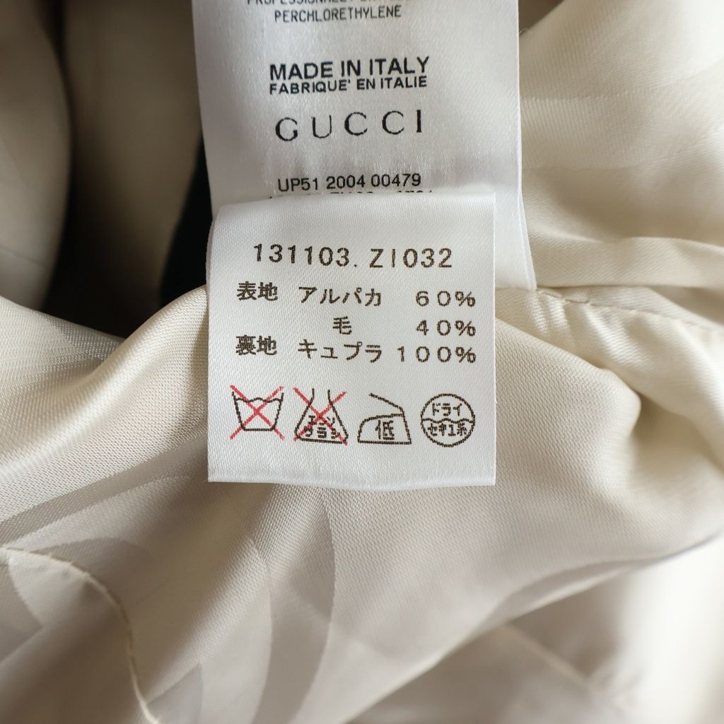 Gucci Alpaca Coat Ivory 42 — view 7