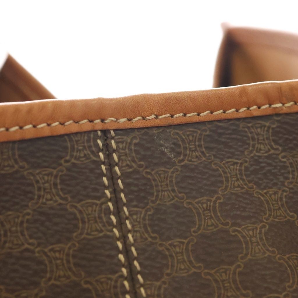 Celine Macadam Backpack Brown Leather Gold — view 6
