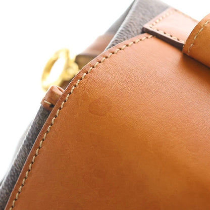 Celine Macadam Backpack Brown Leather Gold — view 7