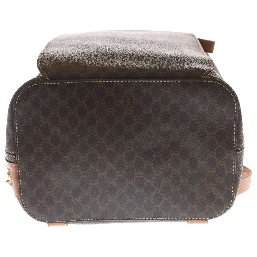Celine Macadam Backpack Brown Leather Gold — view 4