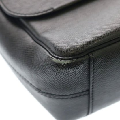 Louis Vuitton Taiga Roman PM Shoulder Bag Black Leather Gold — view 6
