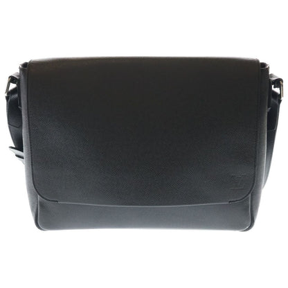 Louis Vuitton Taiga Roman PM Shoulder Bag Black Leather Gold