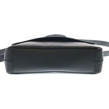 Louis Vuitton Taiga Roman PM Shoulder Bag Black Leather Gold — view 4