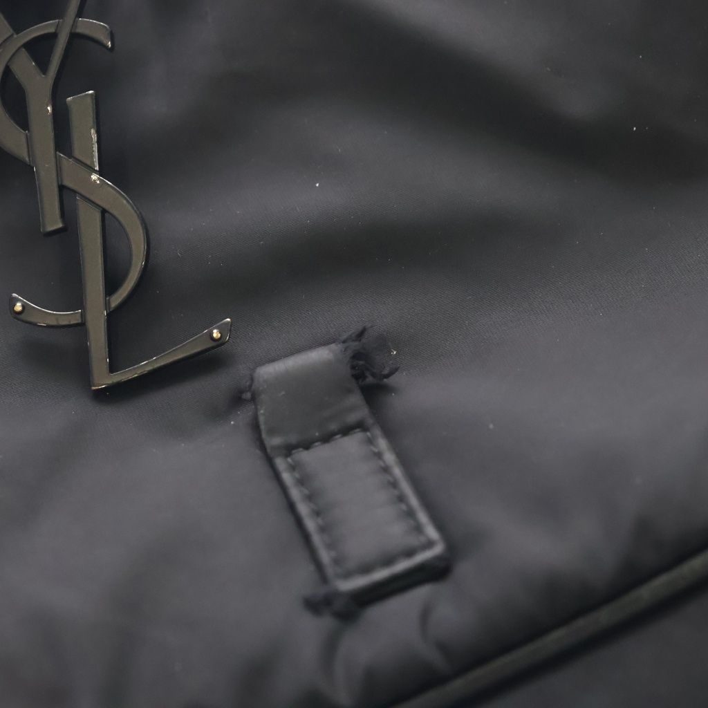 Saint Laurent Paris Cassandra Shoulder Bag Black Nylon — view 6