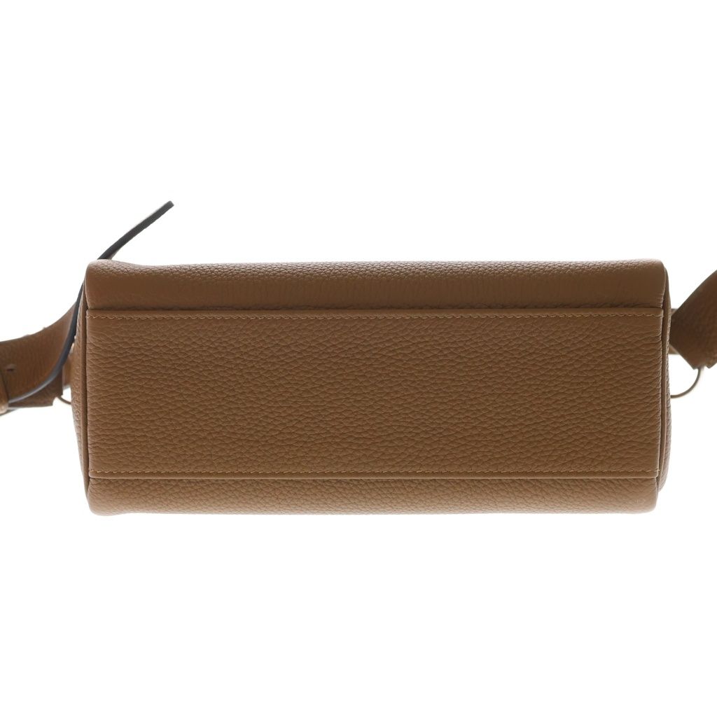 Hermes Kelly Messenger PM Halzan Togo Leather Shoulder Bag Silver Brown — view 4