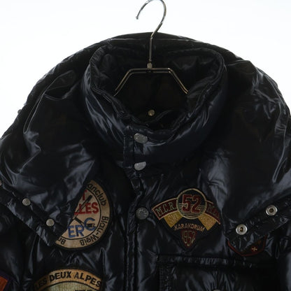 Moncler K2 Special Logo Patch Zip Up Nylon Down Jacket Black 50 — view 3