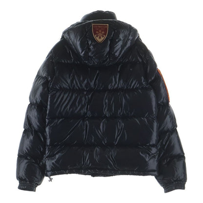 Moncler K2 Special Logo Patch Zip Up Nylon Down Jacket Black 50 — view 2