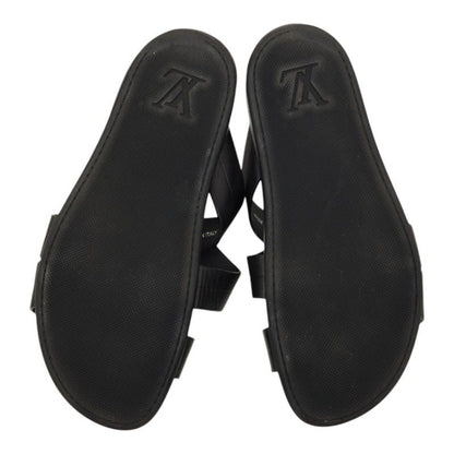 Louis Vuitton Pioneer Line Sandals 7 Black Leather — view 5
