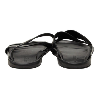 Louis Vuitton Pioneer Line Sandals 7 Black Leather — view 3