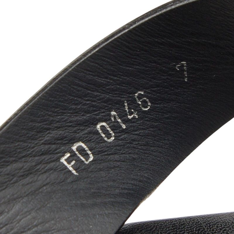 Louis Vuitton Pioneer Line Sandals 7 Black Leather — view 8
