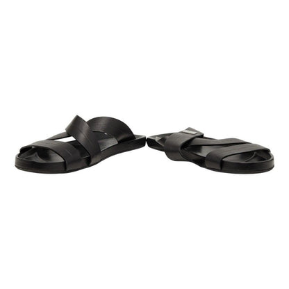 Louis Vuitton Pioneer Line Sandals 7 Black Leather — view 2