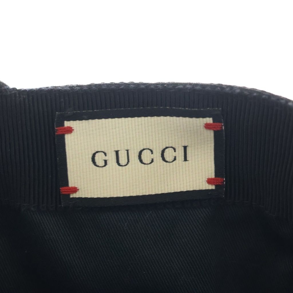 Gucci GG Canvas Logo 6 Panel Baseball Cap Black — view 7
