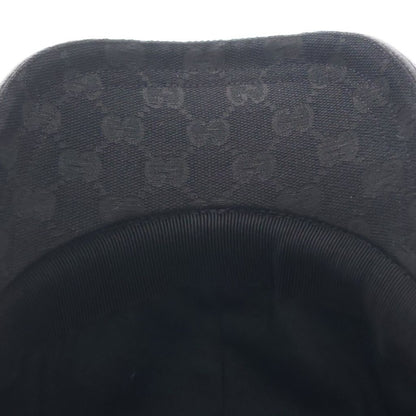 Gucci GG Canvas Logo 6 Panel Baseball Cap Black — view 6