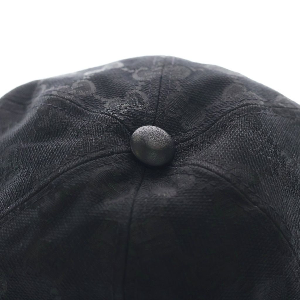 Gucci GG Canvas Logo 6 Panel Baseball Cap Black — view 5