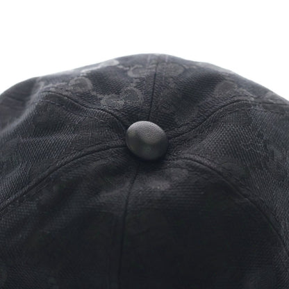 Gucci GG Canvas Logo 6 Panel Baseball Cap Black — view 5