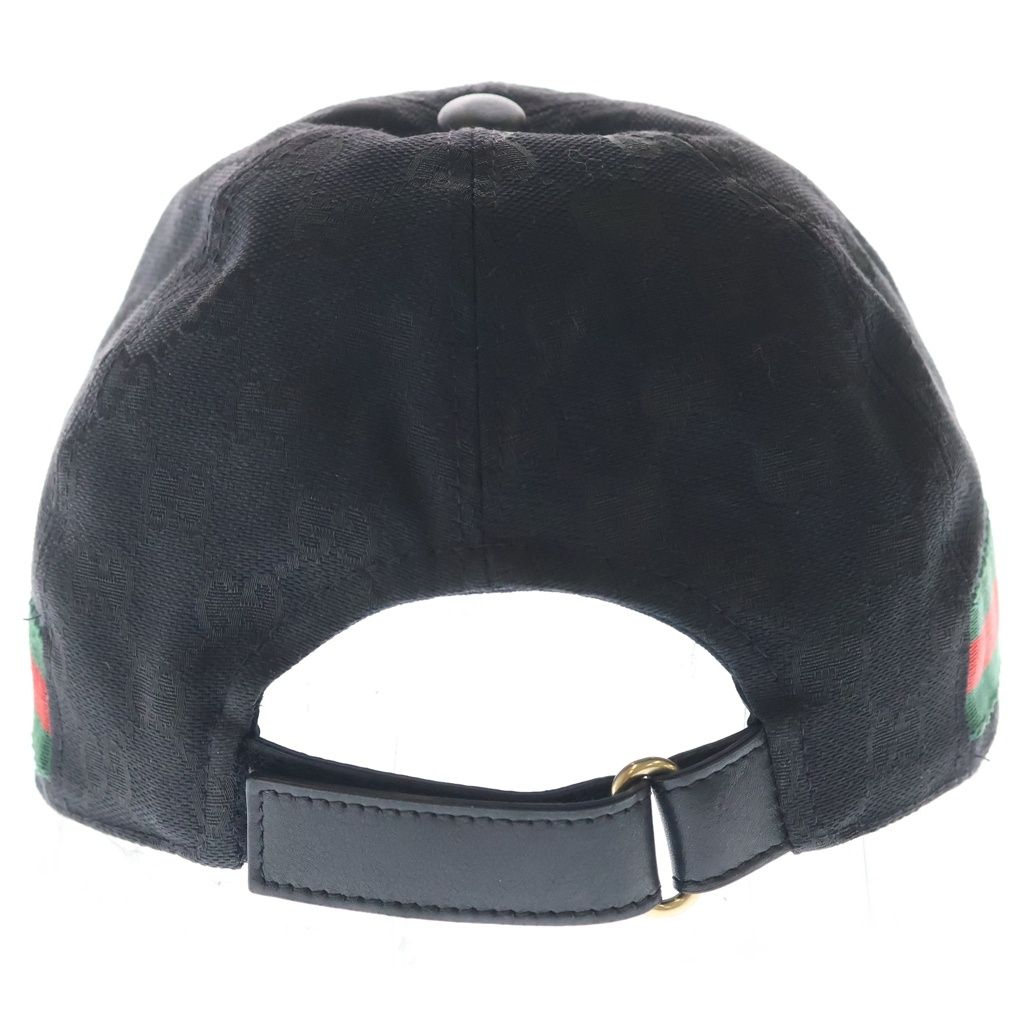 Gucci GG Canvas Logo 6 Panel Baseball Cap Black — view 2