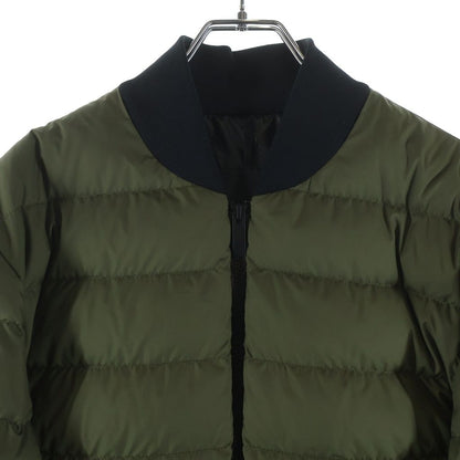 Moncler Oise Down Jacket Arm Logo Patch Zip Up Green — view 3