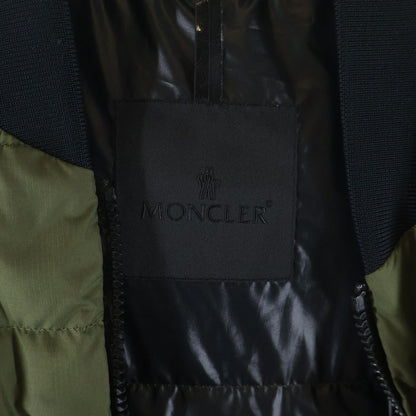 Moncler Oise Down Jacket Arm Logo Patch Zip Up Green — view 7