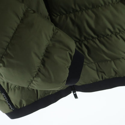 Moncler Oise Down Jacket Arm Logo Patch Zip Up Green — view 6
