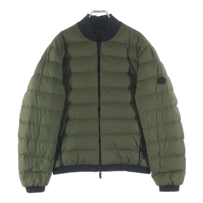 Moncler Oise Down Jacket Arm Logo Patch Zip Up Green