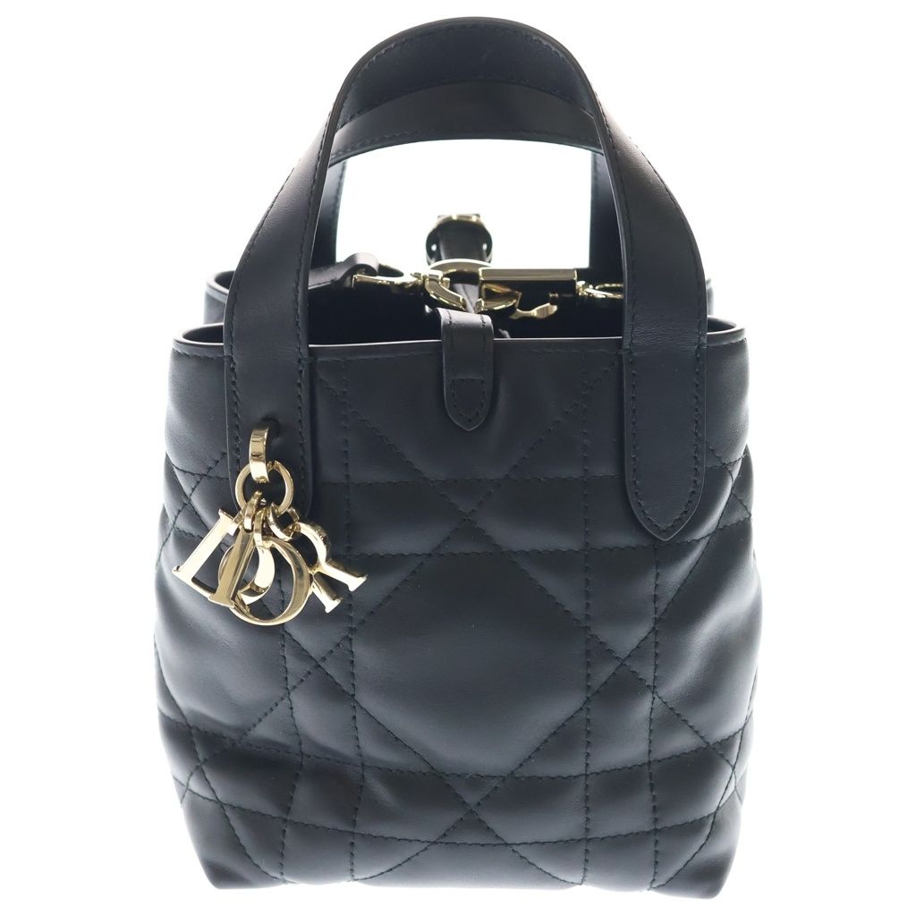 Dior Toujour Vertical Tote Nano Cannage 2-Way Black
