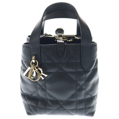 Dior Toujour Vertical Tote Nano Cannage 2-Way Black