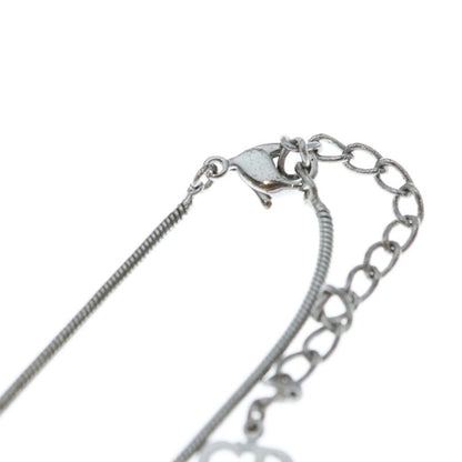 Dior Logo Bar Pendant Snake Chain Silver — view 4