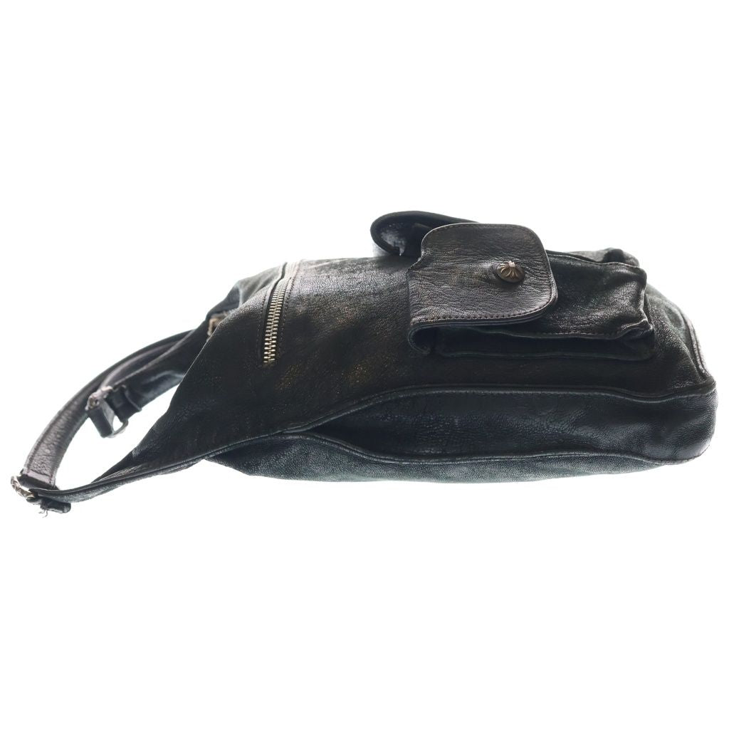 Chrome Hearts F-slinger Shoulder Bag Slinger Suede Black — view 3