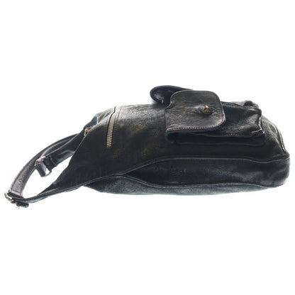 Chrome Hearts F-slinger Shoulder Bag Slinger Suede Black — view 3