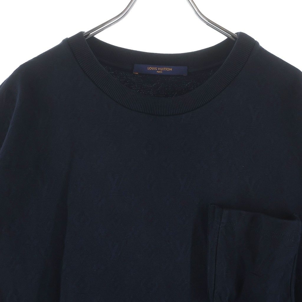 Louis Vuitton Pocket Monogram Short Sleeve T-Shirt Navy M — view 3