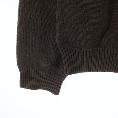 Celine Triomphe Long Sleeve Knit Brown Sweater — view 6