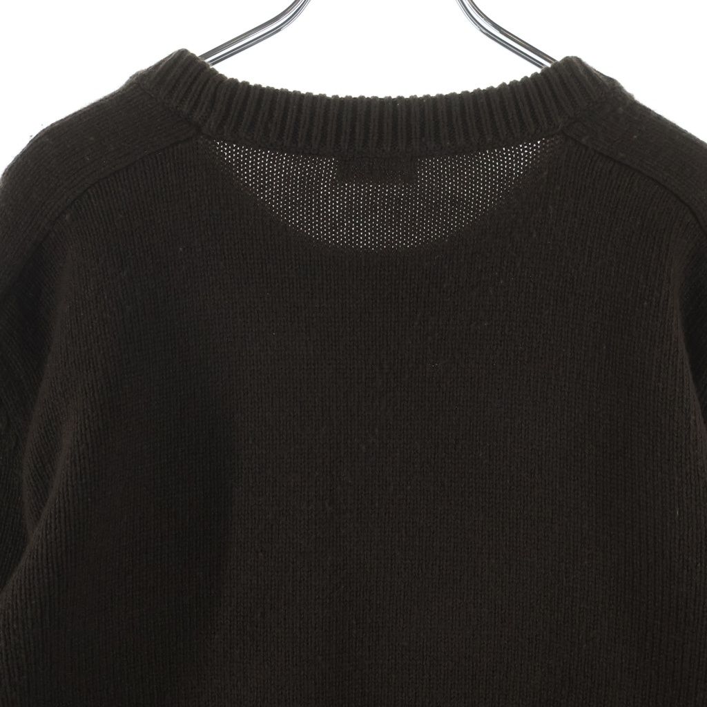Celine Triomphe Long Sleeve Knit Brown Sweater — view 4