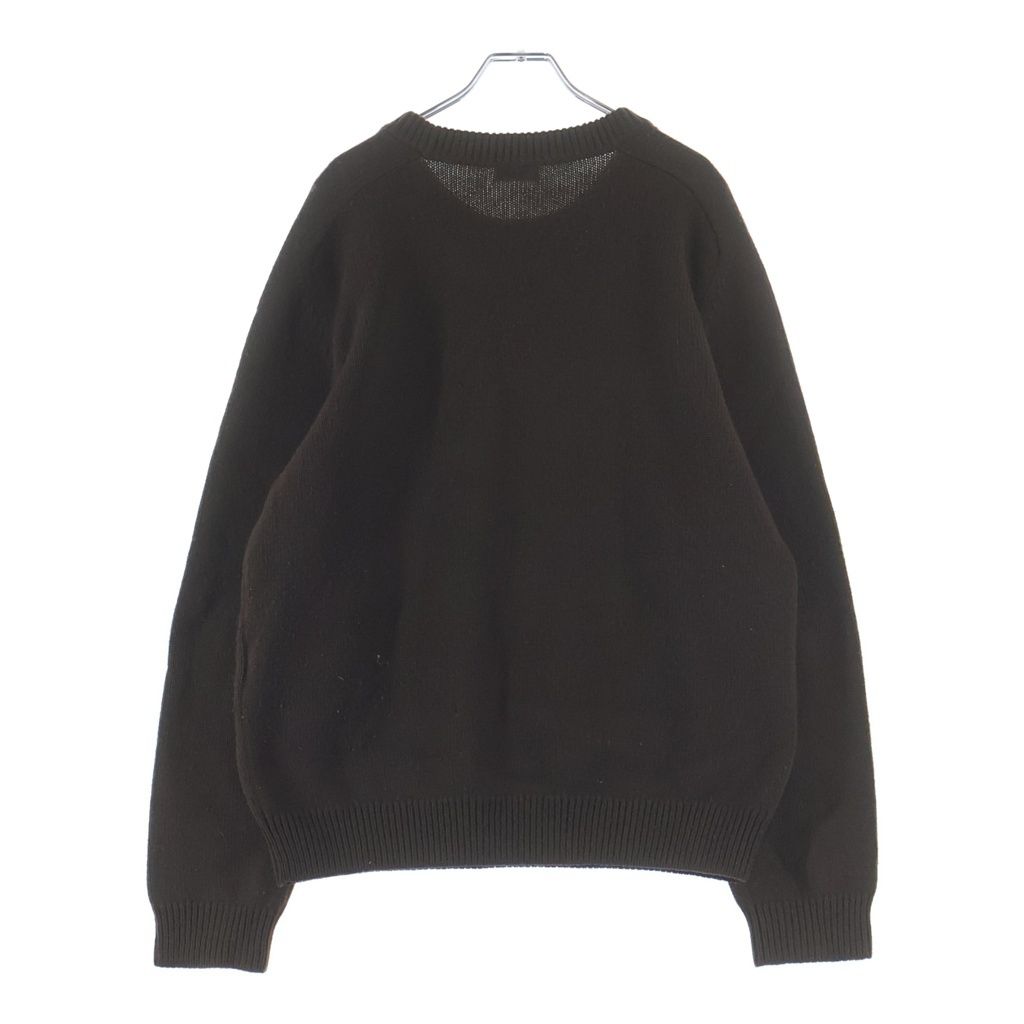 Celine Triomphe Long Sleeve Knit Brown Sweater — view 2