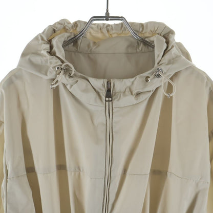 Moncler Alfirk Double Zip Nylon Coat Light Jacket Ivory — view 3