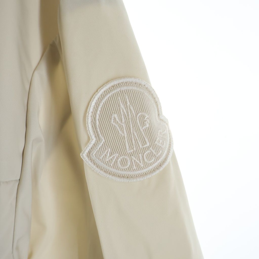 Moncler Alfirk Double Zip Nylon Coat Light Jacket Ivory — view 5