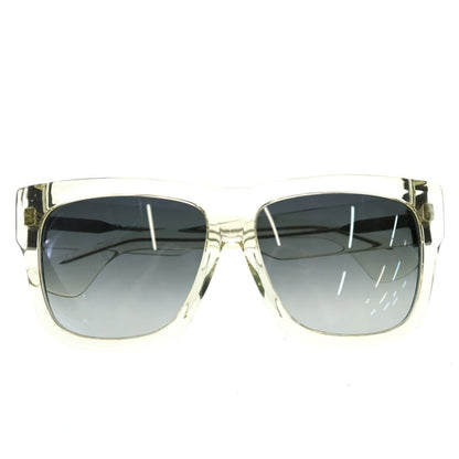 Chrome Hearts Slhore Side Pyramid Motif Clear Frame Sunglasses Eyewear Silver