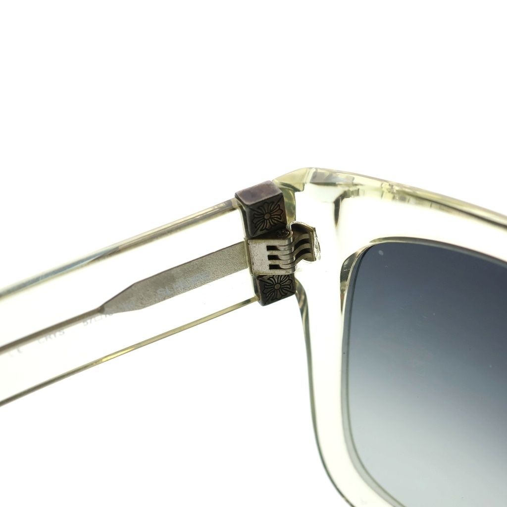 Chrome Hearts Slhore Side Pyramid Motif Clear Frame Sunglasses Eyewear Silver — view 4