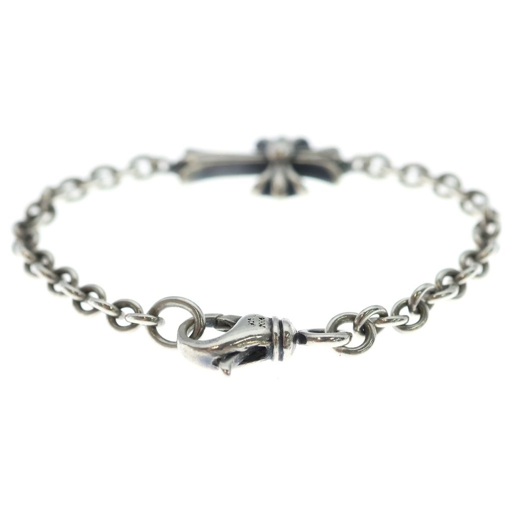 Chrome Hearts Chain Tiny CH Crs CH Cross Bracelet Silver — view 4