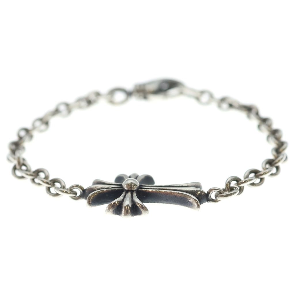 Chrome Hearts Chain Tiny CH Crs CH Cross Bracelet Silver — view 3