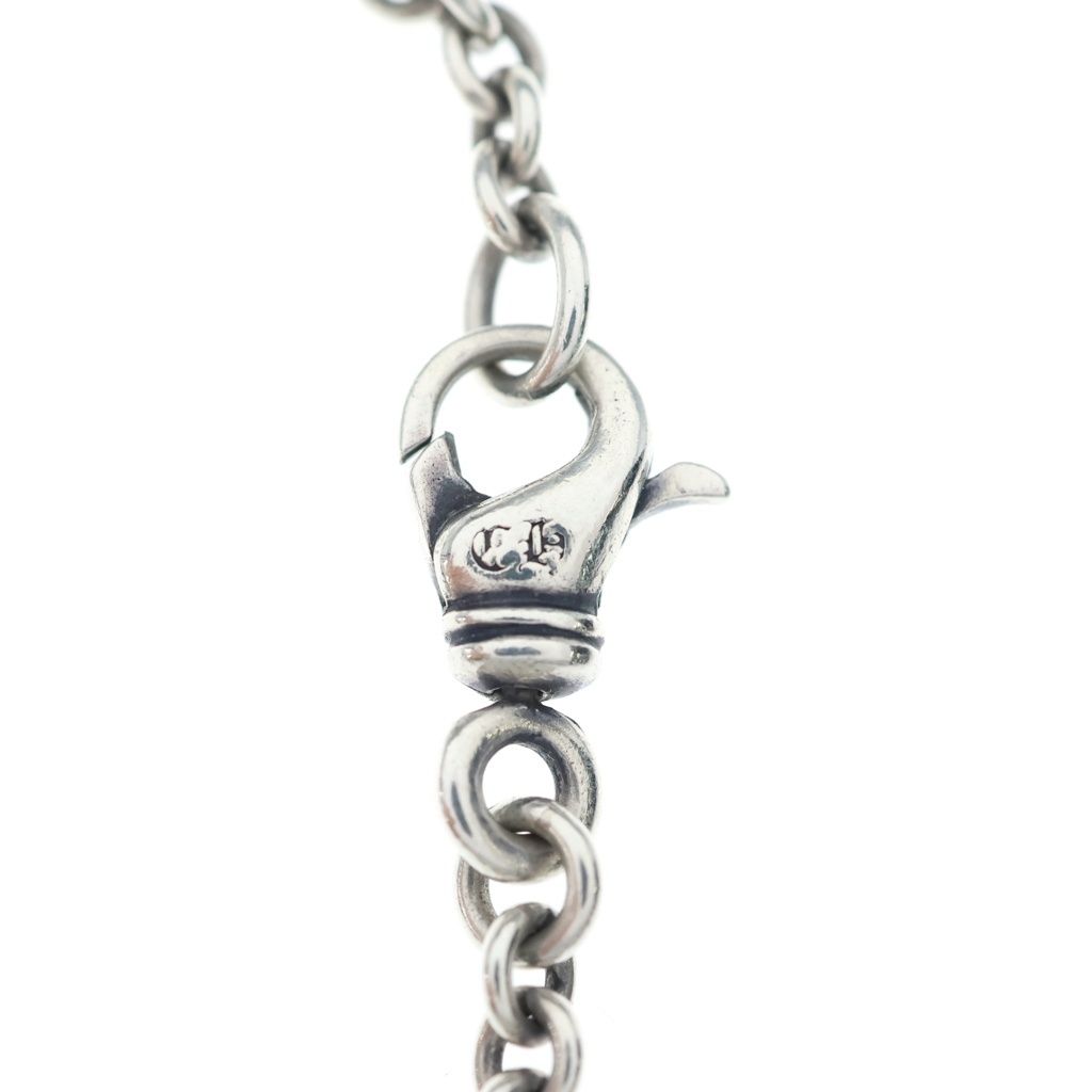 Chrome Hearts Chain Tiny CH Crs CH Cross Bracelet Silver — view 5
