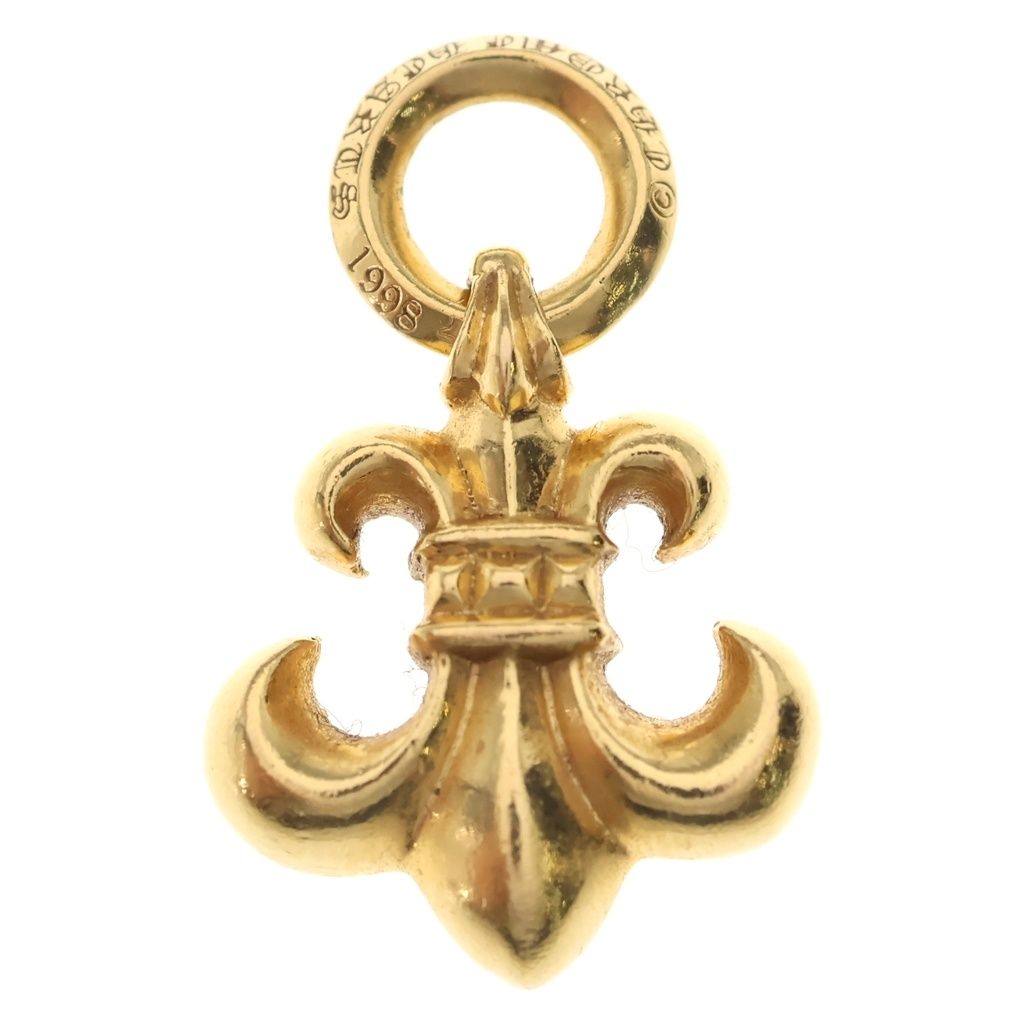 Chrome Hearts 22k BS Fluer Charm P D BS Flare Pave Diamond Pendant Gold — view 2