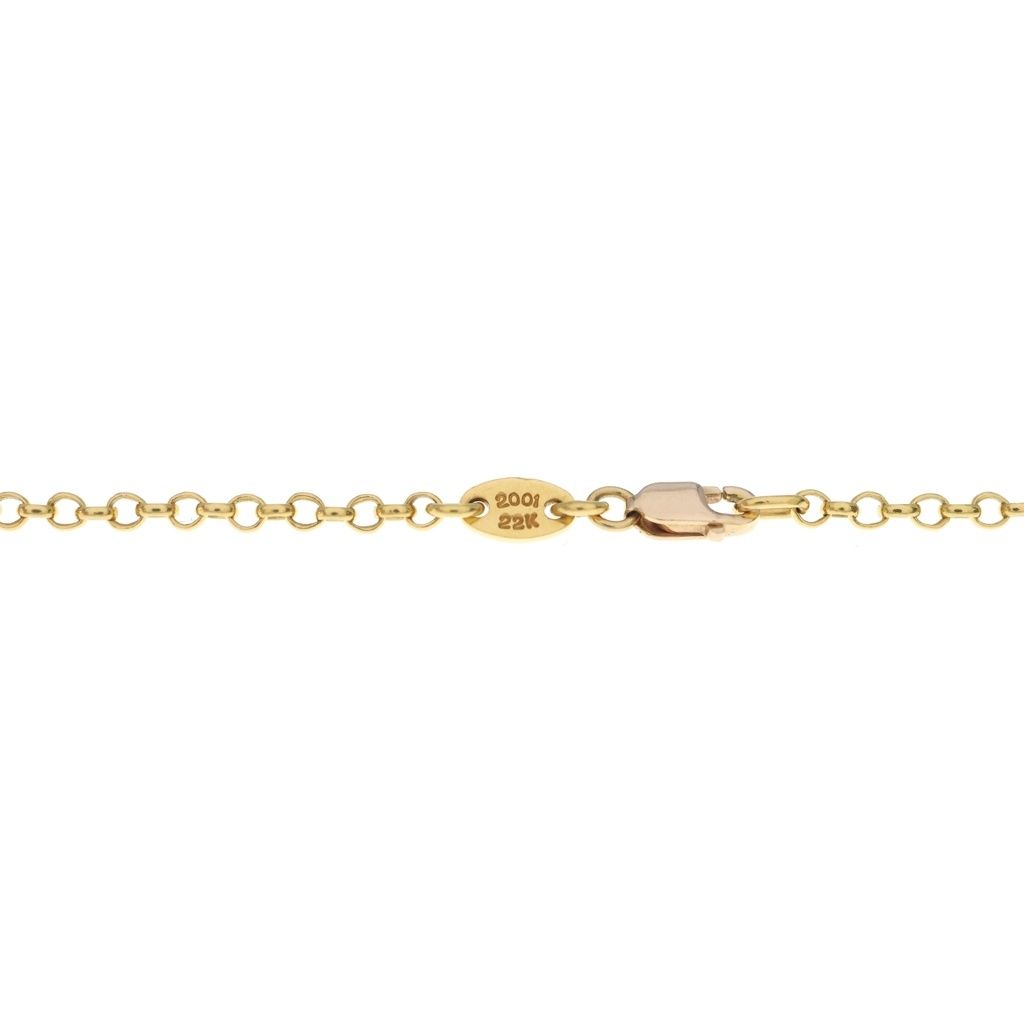 Chrome Hearts 22k Neckchain Roll Chain Necklace Gold — view 6