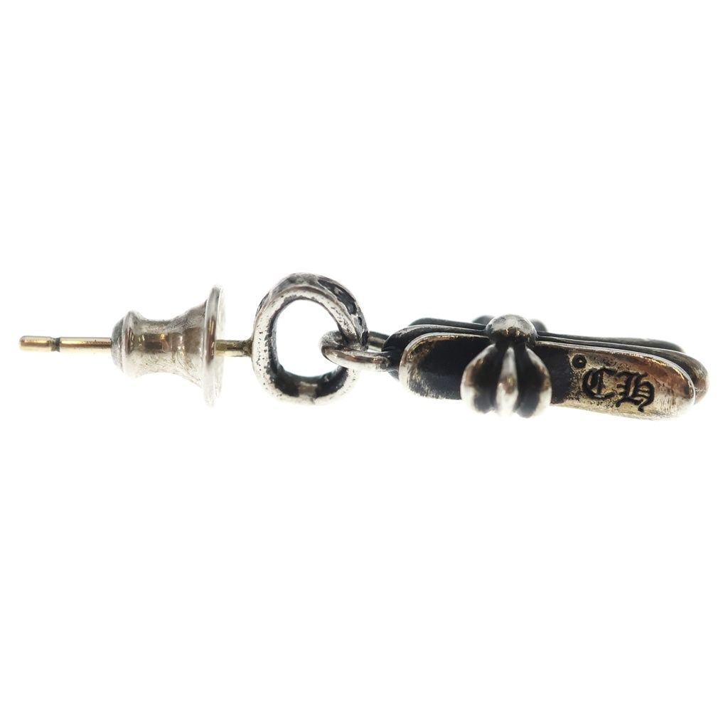 Chrome Hearts Bby Pprchn Baby Fat Cross Drop Earrings Silver — view 4