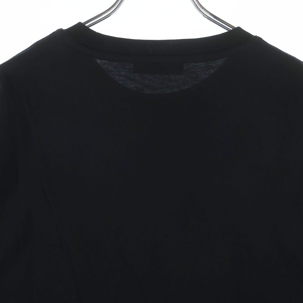 Versace Front Logo Print Crew Neck Short Sleeve T-Shirt Black — view 4