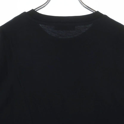 Versace Front Logo Print Crew Neck Short Sleeve T-Shirt Black — view 4