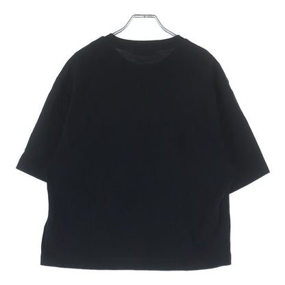 Versace Front Logo Print Crew Neck Short Sleeve T-Shirt Black — view 2